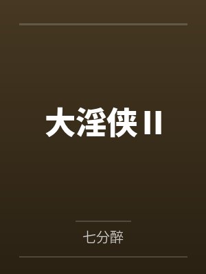 大淫侠Ⅱ 大淫侠Ⅱ