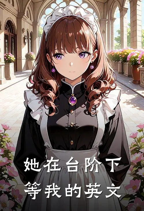 她在台阶下等我的英文